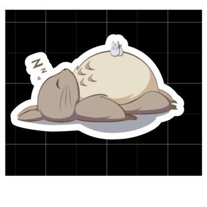 Totoro waterproof vinyl sticker 6 inch